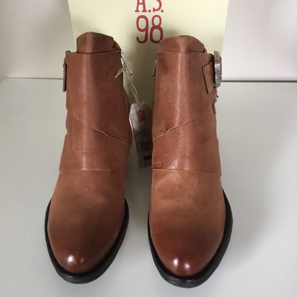 NIB A.S.98 Olin Ankle boots Cognac (42) 11 - Picture 4 of 11